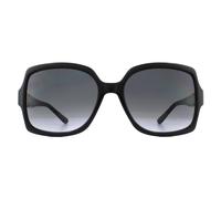Jimmy Choo Square Womens Black Dark Grey Gradient Sonnenbrille Einheitsgröße