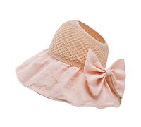 Jingyun Atmungsaktive Frauen Sommer Sonnenhut Outdoor UV-Schutz Kappe Hut Strand Urlaub Mädchen Frauen Hut leeren Top Large-Rosa