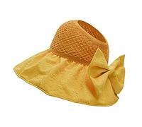 Jingyun Atmungsaktive Frauen Sommer Sonnenhut Outdoor UV-Schutz Kappe Hut Strand Urlaub Mädchen Frauen Hut leeren Top Large-Orange