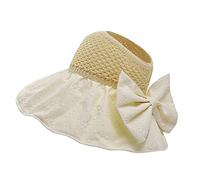 Jingyun Atmungsaktive Frauen Sommer Sonnenhut Outdoor UV-Schutz Kappe Hut Strand Urlaub Mädchen Frauen Hut leeren Top Large-Beige