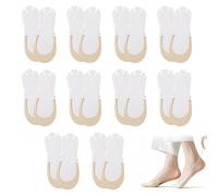 JININOSEU 10 Paar Füßlinge Damen, Füsslinge Damen Atmungsaktiv, Ballerina Socken für Sling Back Heels (35-40)