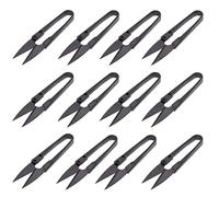 JINJIAN Fadenschere, 12 Stück Garn-Nähschere, U-förmiger kleine Mini-Trimmzange, DIY-Stickerei, Kreuzstichschneider, zum Schneiden von Stoffen, Angeln, Basteln