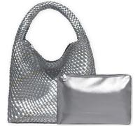 JINMANXUE Damen-Handtasche aus veganem Leder, handgewebt, modische Schultertasche, Top-Griff, All-Match-Unterarmtasche mit Geldbörse