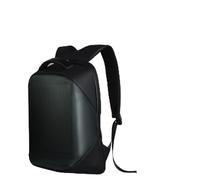 JINQIGG Notebook-Rucksack mit LED-Panel, 39,6 cm (15,6 Zoll), belüftetes Netz, Schulterriemen, Anwendungsgesteuertes Radfahren, LED-Pack, Schwarz