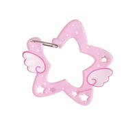 JINQIGG Rucksack Anhänger Schlüsselanhänger Flügel/Stern Form Karabinerhaken Clips Outdoor Schlüsselanhänger Haken Camping Zubehör Schnalle Geschenke Acryl Flügel/Stern Form Karabiner