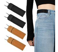 JINTANG gürtel ohne schnalle herren,4pcs elastischer gürtel ohne schnalle Herren & Damen,verstellbarer Gürtel mit Metallhaken und Klettverschluss für Jeans, Arbeit, Alltag (Schwarz+Braun, 4pcs)