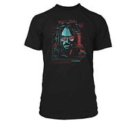 JINX Cyberpunk 2077 Johnny Silverhand Digital Ghost Herren Gamer Graphic T-Shirt, schwarz, Mittel