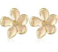 JIOLINK Blumen Ohrstecker, 1 Paar goldene Blumenohrringe, Modeschmuck für Damen und Mädchen, Geschenk für Muttertag, Valentinstag, Geburtstag (B)