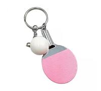 JISADER 5X Sportthemen Tischtennis Schlüsselanhänger, Geldbörse, Charmante Anhänger, Kreativer Modischer Metall Schlüsselanhänger für Familienjubiläum, Neujah