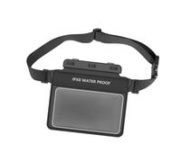 JISADER wasserdichte Gürteltasche für Mobiltelefone, Tauch-Gürteltasche, für Rafting und Snowboarden, Schwarz