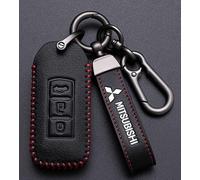 JIYIFAN Auto Schlüsseltasche für Mitsubishi Eclipse Cross PHEV Hybrid 2021 2022 2023+, Autoschlüssel Hülle Schlüsselmäppchen Tragbares Mode Autoschlüssel Schlüsselanhänger,Bla-ck