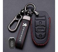 JIYIFAN Auto Schlüsseltasche für Peugeot 508 SW GT 2018-2024, Autoschlüssel Hülle Schlüsselmäppchen Tragbares Mode Autoschlüssel Schlüsselanhänger,Bla-ck-C