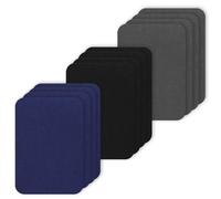 JIYIN 12 Stück Flicken zum Aufbügeln, Bügelflicken zum Aufbügeln stoff zum aufbügel Cotton Fabirc Mending Patches Reparatur Aufbügelflicken Bügel Patches für Kleidung Schuhe Jeans Hüte