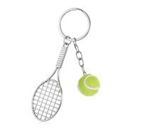 JIYIN Tennis Schläger Schlüsselanhänger, Neuheit Tennis Schläger Schlüsselring Tennisball Anhänger Keychain Kreativer Sport Schlüsselanhänge für Tennisliebhaber Sport Liebhaber