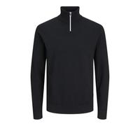 JJ REBEL Herren Jrebcallum Knit Half Zip, Black, Large