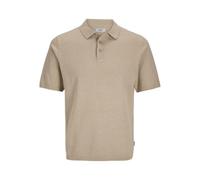 JJ REBEL Herren Jrebcallum Knit Polo Ss, Crockery, L EU