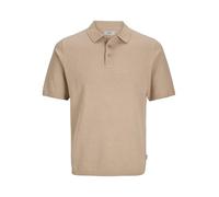 JJ REBEL Herren Jrebcallum Knit Polo Ss, Crockery, L EU
