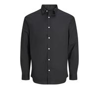 JJ Rebel Herren Jrebgavin Solid Shirt Ls Noos Hemd, Schwarz, XL EU