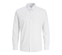 JJ Rebel Herren Jrebgavin Solid Shirt Ls Noos Hemd, Weiß, XL EU