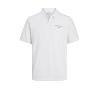 JJ REBEL Herren Jrebjeans Rebel Print Polo Ss, White, L