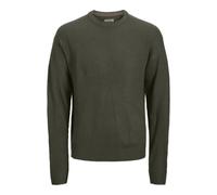 JJ rebel Herren Jreblogan Knit Crew Neck Sn, Forest Night, L EU