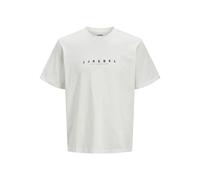 JJ REBEL Herren Jrebrocky Logo Tee Ss Crew Neck, Cloud Dancer, XL