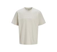JJ REBEL Herren Jrebrocky Logo Tee Ss Crew Neck, Moonbeam, S
