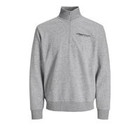 JJ rebel Herren Jrebzack Sweat Half Zip, Light Grey Melange, L EU