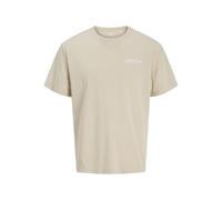 JJ rebel Herren Jrebzack Tee Ss Crew Neck Sn, Moonbeam, M EU