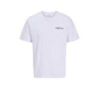 JJ rebel Herren Jrebzack Tee Ss Crew Neck Sn, Weiß, M EU
