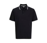 JJ REBEL Herren Jrebzell Polo Ss Sn, Black, L