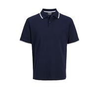 JJ REBEL Herren Jrebzell Polo Ss Sn, Sky Captain, L