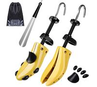 JJDPARTS Schuhspanner Herren und Damen, 4-Wege Schuhdehner, Schuhweiter für Einstellbare Länge und Breite mit Schuhlöffel (for Men's Size EU 42-45.5, Yellow)