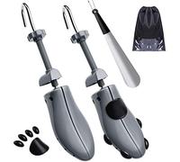 JJDPARTS Schuhspanner Herren und Damen, 4-Wege Schuhdehner, Schuhweiter für Einstellbare Länge und Breite mit Schuhlöffel (Für Männer EU Größe 42-45.5, Grey)