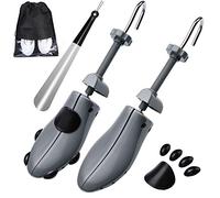 JJDPARTS Schuhspanner Herren und Damen, 4-Wege Schuhdehner, Schuhweiter für Einstellbare Länge und Breite mit Schuhlöffel(Für Männer EU Größe 36.5-41 und Frauen EU Größe 40-44, Grey)