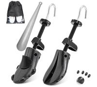 JJDPARTS Schuhspanner Herren und Damen, 4-Wege Schuhdehner, Schuhweiter für Einstellbare Länge und Breite mit Schuhlöffel(Für Damen Schuhe EU Größe 34.5-40, Schwarz)