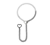 JJDreams Multi Color Slip Kette Halskette für Frauen Punk Kette Herz-Ring Choker Cuban Halskette