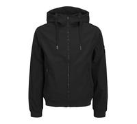 Softshelljacke JACK & JONES PLUSSIZE "JJEBASIC SOFTSHELL HOOD NOOS PLS" Gr. 6XL, schwarz (black) Herren Jacken Softshelljacken (57984139-6XL)