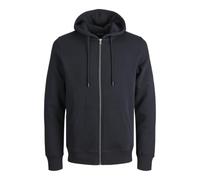 Jack & Jones Plus Herren Sweatshirt-Jacke Jjebradley Sweat Zip Hood Noos – Schwarz – 5XL