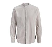 JACK&JONES - JJEBREEZE LINEN BLEND BAND SHIRT L/S JNR - Gr. - 176