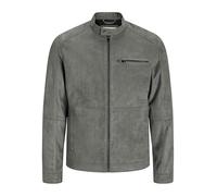 Bikerjacke JACK & JONES "JJEDYLAN mit wasserabweisender Funktion", Herren, Gr. XS, grün (sedona sage), Web, Obermaterial: 100% Polyester, unifarben, slim fit taillenbedeckt, ohne Ausschnitt, Jacken, u