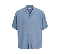 Jack & Jones Herrenhemd Mann Jjejeff Resort Solid Shirt Ss Sn Grau Xxl