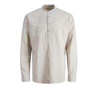 Jjesummer Half Placket Linen Shirt Ls Sn