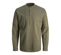 Jjesummer Half Placket Linen Shirt Ls Sn