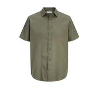 Jack & Jones Herrenhemd Mann Jjesummer Leinenmix Kurzarm Sn Braun S