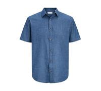 Jack & Jones Summer Linen Kurzarmhemd M Navy Blazer