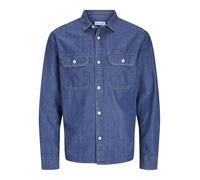Jack & Jones Travis Langarmhemd (Herstellerartikelnummer: 12269262-MediumBlueDenim-L)