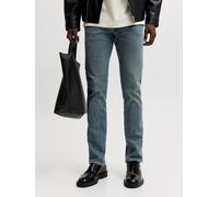 Jack & Jones Herren Jeans JJIGLENN JJORIGINAL Mid Waist - Slim Fit - Blau Grau