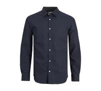 JACK & JONES Damen JJJOE Shirt LS Plain Hemd, Navy Blazer, XL