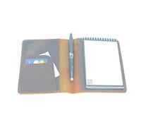 JJNUSA Compatible with Rocketbook Mini Cover Leather Journal Cover for Moleskine Pro Pad Pocket Mini Pocket Notepad Holder Memo Book Refills Spiral Notebooks Card Holder Mini 3.5" x 5.5" Brown